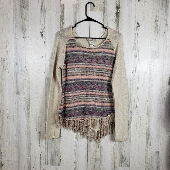 American rag boho, tassel sweater size medium - Picture 1 of 7